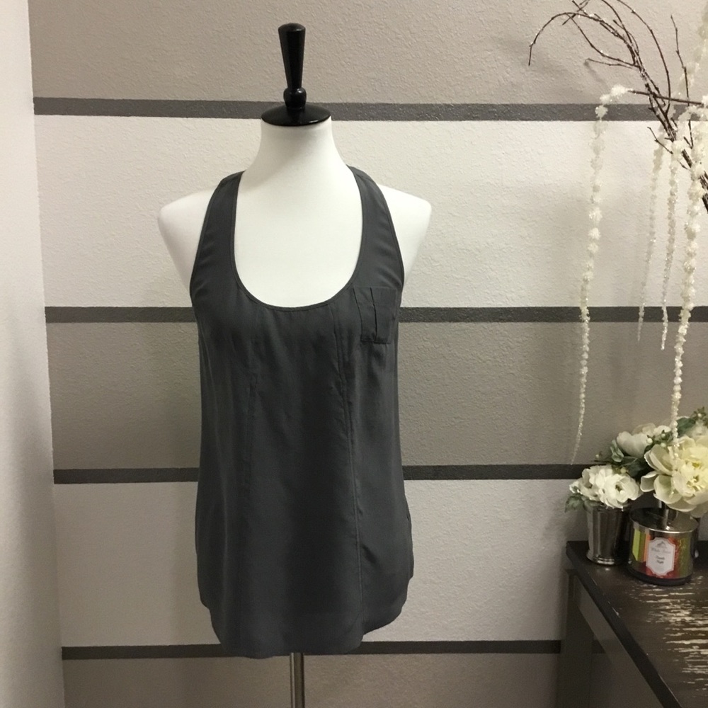 Walter Silk Racer-back Tank Top